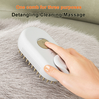 Brosse autonettoyante pour poils de chien et de chat, outil de démêlage et de nettoyage pour animaux, brosses vapeur et pulvérisatrices pour animaux
