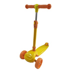 สกู๊ตเตอร์เด็ก สำหรับเด็กอายุ 1-12 ปี ปรับความสูงได้ พับเก็บได้ สามล้อ สีเหลือง สีฟ้า - Product Image 5