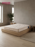 Matelas hybride personnalisé LOONGFUNG en gros d'usine, matelas d'hôtel enroulable avec ressorts ensachés, mousse ondulée massante, écologique