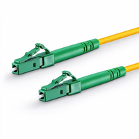 Kabel Patch Fiber Optik Fiber Jumper 1 Serat LC APC Simplex ke LC APC Simplex Single Mode OS2 LSZH 2.0mm Tight Buffered Kuning