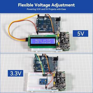 Módulo de fuente de alimentación para protoboard, salida USB de 5V/1.5A y 3.3V/1A, para Arduino, Raspberry Pi, Pico W, ESP32 - Product Image 5