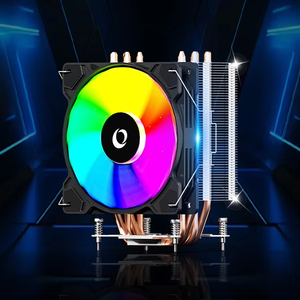 Enfriador de CPU ZeroMaster ARGB 2 Heatpipe 12V PWM con LED RGB de 3 pines, rodamiento de fluido de aluminio, accesorios de tornillos, refrigeración por aire para PC, gaming ARGB L - Product Image 6