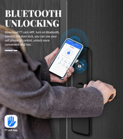 Cerradura Inteligente para Puerta Principal, Productos Inteligentes de Acero al Carbono, Cerradura Inteligente con Teclado TTlock, Manija con Contraseña para Puerta, Cerradura Inteligente