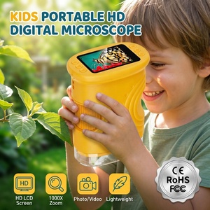 Outdoor-Explorationsmikroskop für Kinder 1000X mit 8 LED Wiederaufladbarem Akku STEM Natur-Lernspielzeug - Product Image 1