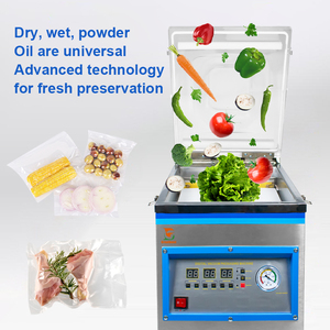 Dz260 Nhà Máy Giá thương mại thực phẩm nhỏ thịt cá cửa hàng sử dụng hộ gia đình Máy tính để bàn buồng đơn dọc máy đóng gói chân không - Product Image 5