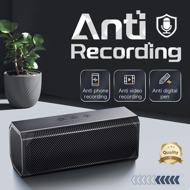F16 High Sensitivity 130dB Ultra Sonic Anti-Recording Blocker Device Microphone Wiretapping Block Voice-Activated Personal Alarm