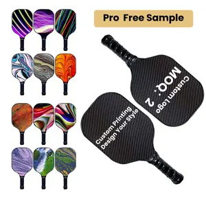 Bán Buôn Thermoformed Chuyên Nghiệp 16Mm Mái Chèo Racket Tùy Chỉnh Sợi Carbon Mái Chèo Thiết Lập T700 Pickleball Mái Chèo