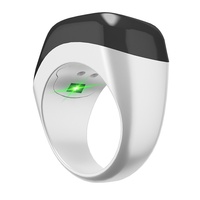 Anneau intelligent multifonctionnel avec moniteur de fréquence cardiaque, mesureur d'oxygène sanguin, compteur de pas, compatible avec iOS/Android