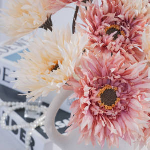 All'ingrosso di simulazione margherite artificiali di girasole fiori singolo africano crisantemo per la decorazione della casa - Product Image 2