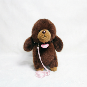 Peluche Super Morbido e Carino a Forma di Cucciolo con Guinzaglio, Disponibile <span class=keywords><strong>in</strong></span> Diverse Misure, Marrone e Bianco, Vendita all'Ingrosso - Product Image 6