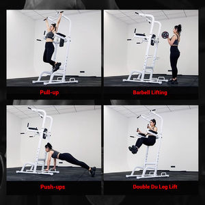 Barra per trazioni e macchina per flessioni sulle ginocchia per lo sviluppo completo della forza di parte superiore del corpo e addominale, per uso domestico e commerciale - Product Image 5