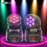 7x10w Rgbw 4In1 boîtier en fonte d'aluminium Dmx Disco Party Stage Show Dj Led Wash lumière principale mobile
