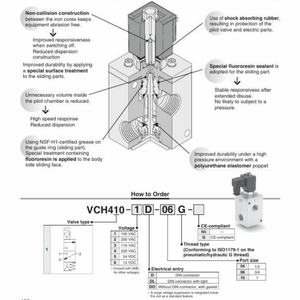 Válvula de solenoide de 3 vías operada por piloto original SMC, válvula de alto vacío SMC de 2/1/2/2/2 - Product Image 6
