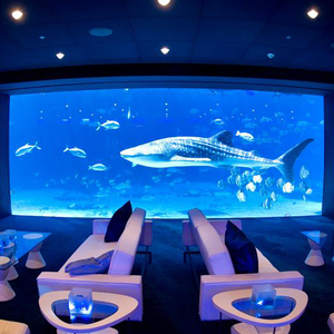 Prix d'usine, aquarium vertical en acrylique sur mesure, tube cylindrique, conception et construction d'aquarium <span class=keywords><strong>public</strong></span> - Product Image 4
