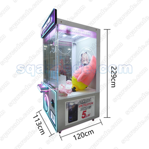 Machine à griffes de système de rail XXL rose surdimensionné de 960mm Machine de jeu de poupée à pièces d'arcade à clé compacte pour enfants et adultes - Product Image 5