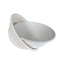 Ensemble de vaisselle de canne à sucre jetable écologique personnalisé pâte à papier de bagasse 12oz bols de soupe à emporter compostables pour salade