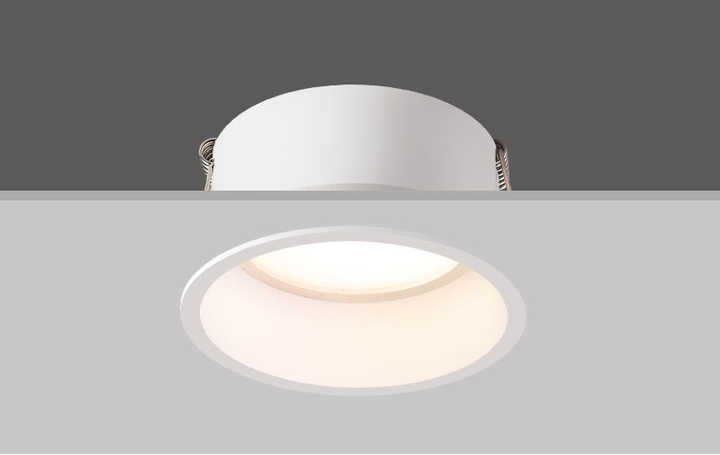 Tuya lampu tersembunyi 10w-42w Dimmable Tuya Zigbee Control Led Downlight seri lampu led untuk Hotel, rumah, Restoran