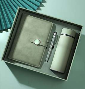 Juego de Cajas de Regalo para cuaderno exquisito de lujo A5, bolígrafos de Metal personalizados de marketing, Actividades Corporativas, Taza Termo, juego de regalo promocional - Product Image 5