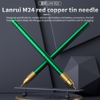 Aguja de Desoldadura Lanrui M24 de Cobre Rojo para Absorción Rápida de Estaño en Reparación de Placas Base de Teléfonos y Conectores de Batería
