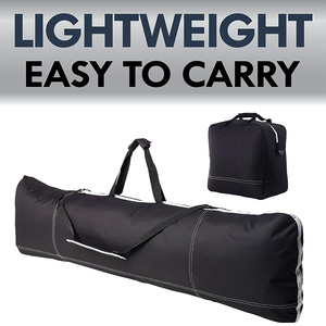 Bolsa plegable para tabla de snowboard, bolsa para botas, combo 2 en 1, funda de viaje sin acolchado, correa de hombro desmontable, compatible con tablas de hasta 165 cm, unisex, color negro - Product Image 1