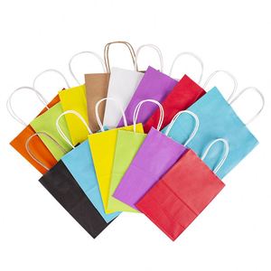 Bolsas de Regalo de Papel Kraft Personalizadas, Económicas y Listas para Enviar, en Blanco, Negro, Marrón, Rojo, Verde y Azul, con Asas Retorcidas - Product Image 2