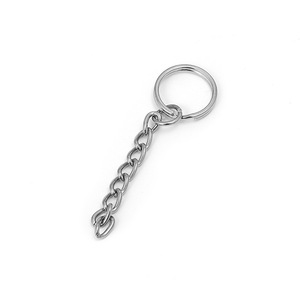 <b>Car</b> Keychain 16mm Aperture 8-Link Chain Metal <b>Key</b> <b>Ring</b> Home Use - Product Image 1
