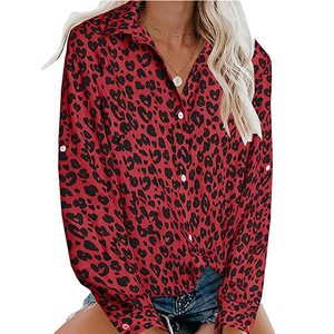 Camisas y Tops de alta calidad para mujer, blusa con estampado de leopardo ligero - Product Image 1