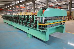 Petit pain trapézoïdal de feuille de <span class=keywords><strong>toiture</strong></span> de double couche formant la machine très utilisée dans le panneau de mur de hangar de dépôt de locomotive d'usine - Product Image 3