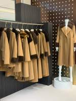 Kaschmirmantel mit Pelzbesatz und Schalkragen, Lässiger Warmer Damen-Langmantel mit Gürtel in Mehreren Farben für den Herbst