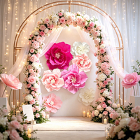 Grande fleur en papier faite à la main personnalisable avec plusieurs couleurs pour la vitrine de magasin et la décoration de fête, fleur en papier artificielle géante