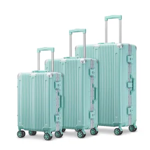 Praktische Reiskoffer Set Van De Fabrikant Van Hoge Kwaliteit Abs Trolley Box 20 24 28 Inch Ijzeren Trolley Reiskoffer