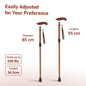 Bastoni da Passeggio Regolabili per Terapia Riabilitativa, Fornitura Diretta dalla Fabbrica, Leggeri e di Lusso per Uomini e Anziani, Formato Compatto - Product Image 3