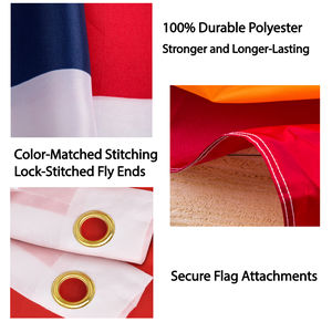 Hot <strong>Selling</strong> 3*5 ft American <strong>Flag</strong> Embroidered Stars No Fade Brass Grommets US <strong>Flags</strong> America <strong>Flags</strong> - Product Image 6