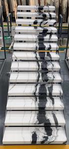 Escaliers au design moderne populaire, en quartz blanc Panda, pierre artificielle, finition polie, taille personnalisée, marque de pierre parfaite, bon prix - Product Image 3