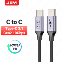 OEM 60W pengisian daya Cepat 10Gbps USB a ke kabel Data Tipe C 10Gbps untuk Samsung untuk Xiaomi untuk Huawei stok pesanan jumlah besar