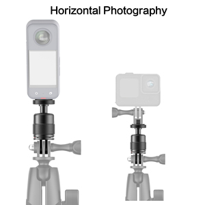 Soporte de Conexión Giratorio de 360 Grados, Adaptador de Aleación de Aluminio, Accesorio para Cámara GoPro Hero13/12 Insta360 X6 X5 X4 DSLR <span class=keywords><strong>DJI</strong></span> <span class=keywords><strong>Osmo</strong></span> - Product Image 5