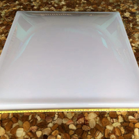 Conception moderne durable de couverture de dôme de lucarne de pyramide de polycarbonate de PC clair pour l'installation de toit de parcs d'hôtels d'hôpital
