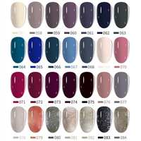 Vernis à ongles en gel 15 ml avec logo personnalisé, marque privée, 84 couleurs, ensemble de vernis à ongles en gel UV