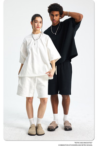 Camiseta de Verano para <span class=keywords><strong>Hombre</strong></span>, Nueva, de <span class=keywords><strong>Manga</strong></span> Corta, Sin Costuras, a la Moda, de Marca, Talla Grande, Holgada, Estilo Corto - Product Image 2