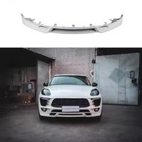 Nouveau 2014-2017 pour Porsche MACAN 95B.1 : Lame avant, séparateur de pare-chocs avant, diffuseur avant - Amélioration par montage à visser