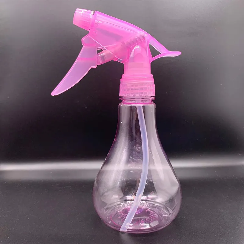 Wholesale Transparent PET Hair Spray Bottle 250ml Adjustable Spray Storage Container for Salon Plant and Home Cleaning