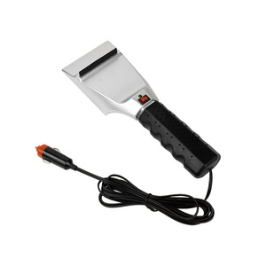 Bymaocar – pelle à neige chauffante 12V, grattoir à glace pour voiture, outil de déneigement hivernal, plastique noir et argenté - Product Image 3
