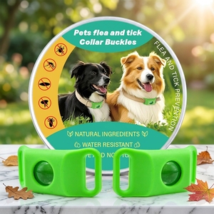 Colliers <span class=keywords><strong>anti</strong></span>-puces et <span class=keywords><strong>anti</strong></span>-tiques personnalisés pour animaux de compagnie avec logo, fabrication en usine, 60 jours de protection contre les insectes pour chiens et chats, naturels et sans pesticides - Product Image 1