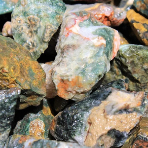 Piedras de Jaspe Oceánico Natural en Bruto al por Mayor, Gema Natural en Bruto, Cristal Calmante para el Chakra del Corazón y Decoración del Hogar - Product Image 2