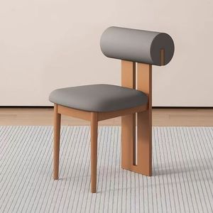 Sedia da Pranzo in Legno Massello Stile Nordico Retrò, Schienale Morbido, Altezza Regolabile, Colori Personalizzabili, Uso Domestico, Modello Ippopotamo - Product Image 6