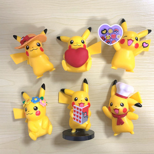 Set de 6 Figuras de Acción de Anime de Pokémon <span class=keywords><strong>Pikachu</strong></span>, Lindas y de Dibujos Animados, para Colección, Decoración de Pasteles, Muñecos de Acción para Coche, Regalos - Product Image 6