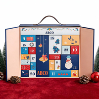 Calendario de Adviento Personalizado, Caja Sorpresa Navideña, Caja Misteriosa de Papel para Niños