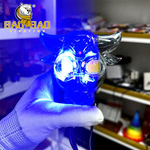BAOBAO RGB Flash blanco amarillo plástico aluminio <span class=keywords><strong>Bull</strong></span> 2 ojos OX COW <span class=keywords><strong>Mini</strong></span> sistema de iluminación de conducción luces de motocicleta faro delantero - Product Image 4