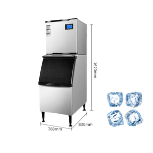 Ahorro de energía 530W Máquina de hielo Cubo comercial Máquina de hielo de acero inoxidable Máquina de hielo comercial Precio - Product Image 6