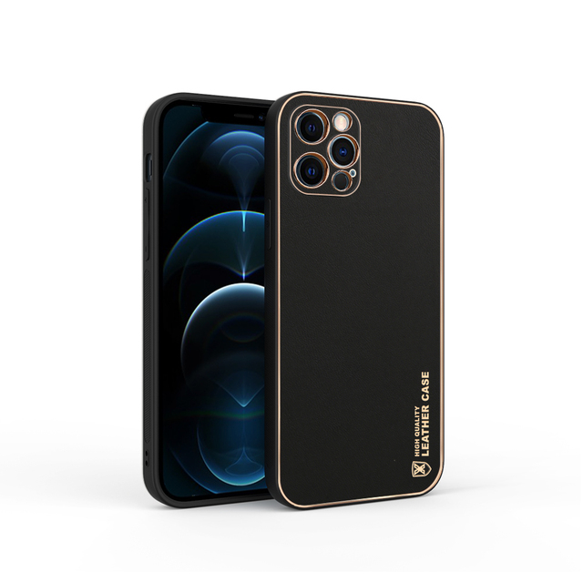 Telapex Luxury Lens Protective PC Hard Cover Electroplated Leather Phone Case for Samsung A03 A03S A04 A05 A06